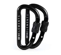 Micro 6 - Carabiner with Screw Cap | Pack of 2 | Mini Carabiner & Key Ring | Small Carabiner Hook