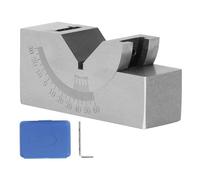 Micro Adjustable Angle Gauge Alloy Steel V Block, 90° V Type, 30° Adjustable Angle - High Accuracy Alignment, Durable Engraved Markings, Ideal for Milling Machines
