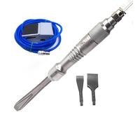 Micro Air Chisel Pneumatic Deflasking Chisel for Carving Gypsum Castings Dentures 2 Flat Chisels With Foot Switch
