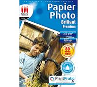 Micro Application Premium 80-Piece Paper Photo Glossy 10 x 15 cm White