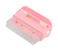Micro Applicator Holder Box with Large Capacity for Applicator Brushes - Transparent Pink Plastic Dispenser for Easy Oral Access (Roseate)