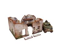 Micro Art Studio WW2 1:56 Scale Ostfront Stalingrad Univermag Right Prepainted Miniature Terrain, 28 mm