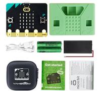 Micro:bit V2 Development Board, Duitable for a Variety of Robot Kits, Basic Programming Learning Kits, Children's Graphic Programming STEM Toys (Basic battery kit)
