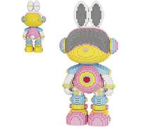 Micro Blocks Robot Rabbit Interstellar Figure Building Kit Mini Bricks Construction Set, Large 3D Cartoon Model, Creative DIY Assembly Toy Adults & Teens Collectible Gift 8000PCS 55CM High