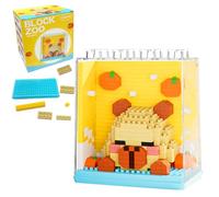 Micro Building Blocks Animal Set, 333 Pcs Capybara Cute Animals Building Toy, Micro Animals Bricks Toy, Cute Construction Toys for 6+ Years Old Kids and Adults
