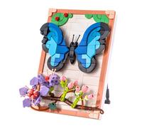 Micro Butterfly Building Block Set for Adults, Mini 3D Frames Insect Building Blocks, Ideas Butterfly Bricks Model Home Office Decor Table Display, Gift for Adults and Kids, 445 PCS