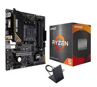 MICRO CENTER AMD 5500 Processor with ASUS TUF Gaming A520M Plus Motherboard | CPU Motherboard Combo, AM4, DDR4, Micro-ATX, M.2 Support, 802.11ac Wi-Fi, DisplayPort, HDMI, Windows 10 Support