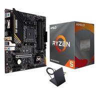 Micro Center AMD Ryzen 5 4500 Desktop Processor with ASUS TUF Gaming A520M-PLUS (WiFi) AM4 microATX Motherboard (M.2 Support, 802.11ac Wi-Fi, DisplayPort, HDMI)