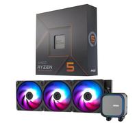 MICRO CENTER AMD Ryzen 5 7600X CPU Processor with MSI MAG Coreliquid A13 360 AIO ARGB CPU Liquid Cooler 360mm Radiator LGA 1700/1851 / AM5/ AM4 Compatible