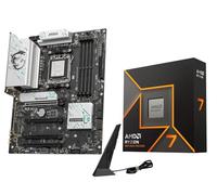 Micro Center AMD Ryzen 7 9700X CPU Processor with MSI B850 Gaming Plus WiFi Motherboard (ATX, AM5, DDR5, PCIe 5.0, M.2 Gen5, Wi-Fi 7, 5G LAN)
