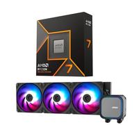 MICRO CENTER AMD Ryzen 7 9700X CPU Processor with MSI MAG Coreliquid A13 360 AIO ARGB CPU Liquid Cooler 360mm Radiator LGA 1700/1851 / AM5/ AM4 Compatible