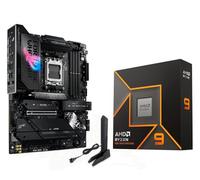 Micro Center AMD Ryzen 9 9950X CPU Processor with ASUS ROG Strix X870E-E Gaming WiFi X870 ATX Motherboard (18+2+2 Power Stages, WiFi 7, 5X M.2, PCIe 5.0, USB4)