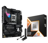 Micro Center AMD Ryzen 9 9950X3D CPU Processor with ASUS ROG Strix X870E-E Gaming WiFi X870 ATX Motherboard (18+2+2 Power Stages, WiFi 7, 5X M.2, PCIe 5.0, USB4)