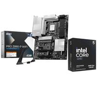 MICRO CENTER CPU Motherboard Combo -Intel Core Ultra 5 250KF Plus 18 cores up to 5.3 GHz Desktop Processor with Msi PRO Z890-P WiFi ProSeries LGA 1851 ATX Motherboard
