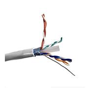 MICRO CONNECTORS Inc. 250 ft Cat 6 Solid Stp Outdoor 23AWG Bulk Ethernet Cable -White (TR4-560WOU-250)