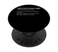 Micro-Courage Definition - Motivational Resilience Habit PopSockets Adhesive PopGrip