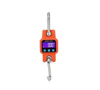 Micro Crane Scale 300kg/50g Heavy Duty Rechargeable Hanging Hook Scales Digital USB Stainless Steel Weight Balance Easy to Read Data(Orange With Bt)