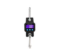 Micro Crane Scale 300kg/50g Heavy Duty Rechargeable Hanging Hook Scales Digital USB Stainless Steel Weight Balance Easy to Read Data(Black)