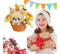 Micro Cute Animals Cupcake Building, Cat Dog Bird Rabbit Panda Mini Building Blocks Party Favor Toys, DIY Creative Home Decor and Gifts for Boys Girls Adults (A)