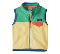 Micro D Snap-T Recycled Fiber Sleeveless Fleece Baby Jacket Turquoise 2 years