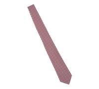 Micro Diamond Seven-Fold Silk Tie - male - Kiton - Ties - Red - ONE SIZE - Accessories ONE SIZE