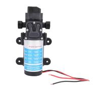 Micro Diaphragm Pump Self Priming Water Pressure Booster Electric Pump with DC Motor, 60W 80m Head 45 PSI 4 GPM, G 1/2 Standard Inlet and Outlet, Compatible with RV and Camping Car