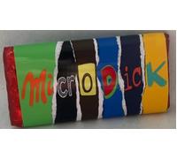 Micro Dick, themed funny Novelty Chocolate Bar gift. For Birthdays, Christmas, Easter, Fathers Day, Mothers Day and Valentines Day (One Size, Caramel)
