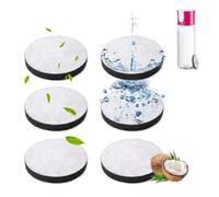 Micro Disc Water Filter Discs for Brita Fill and Go Bottles Carafes 6 Pack Water Bottle Filter Discs Reduce Chlorine, Microparticles and Other Impurities Save up to 60L/pcs