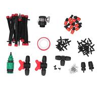 Micro Drip Irrigation Kit, Garden Misting Watering System with 8/12 and 4/7 Distribution Tubing Hose for Lawn, Vegetable Garden, Greenhouse, Patio Cooling