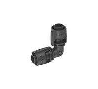 Micro-Drip-System L-Piece 13 mm (1/2 inch): Pipe connector for changing the direction of the 13 mm connecting pipe, tool-free assembly, reusable