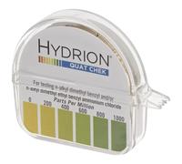 Micro Essential Lab QC-1001 Plastic Hydrion High Range Quat Check Test Paper Dispenser Single Roll Food Service Test Strips 0 - 1000 ppm Case of 10