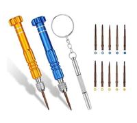 Micro Eyeglass Screwdriver Repair Kit, Glasses Screwdriver for Eyeglass Repairing, 5 in 1 Mutifuntional Precision Screwdriver Set for Sunglasses, Watch, Laptop, Electronics, Cellphone and Jewelry