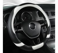 Micro Fiber Leathe Car Steering Wheel Cover D Shape For Suzuki Swift 2018 2019 Auto Accessories(Bianco)