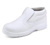 Beeswift Micro-Fibre Water Resistant Pull On Steel Toe Cap S2 Safety Boots 1Pr White 10.5 CF85210.5