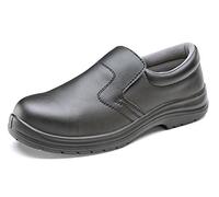 Beeswift Micro-Fibre Steel Toe S2 Slip-On Shoe 1 Pair Black 13