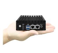 Micro Firewall Appliance, Dual LAN Ports, Fanless Mini PC Pentium N3700(4C/4T), Mini Desktop Computer Support Home Industry Business Soft Router, HDMI1.4 USB3.0,8GB RAM 128GB SSD(mSATA)