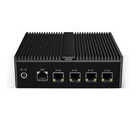 Micro Firewall Appliance, Fanlesss Mini PC, VPN, OPNsense, Soft Router, Intel Celeron J6412, H13, AES-NI, 4 x Intel 2.5GbE I226-V LAN, HDMI, DP, COM, 8GB DDR4 RAM, 128GB NVMe SSD