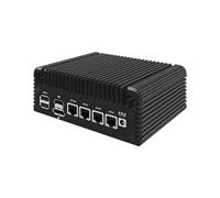 Micro Firewall Appliance, Mini PC, VPN, Router PC, Intel Alder Lake-N 12th Gen N100, HUNSN RJ35, GPIO, TF Slot, HDMI, DP, 4 x 2.5GbE I226-V, Barebone, NO RAM, NO Storage, NO System