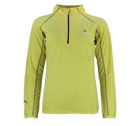 Micro fleece half zip sweatshirt for girls Peak Mountain Fafine Jaune 3 ans