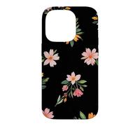 Micro Floral Ditsy Black Flowers Floral Case for iPhone 14 Pro
