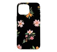Micro Floral Ditsy Black Flowers Floral Case for iPhone 16 Pro Max