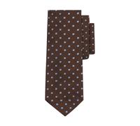 Micro Floral Silk Tie - male - Brooks Brothers - Ties - Brown - ONE SIZE - Accessories ONE SIZE