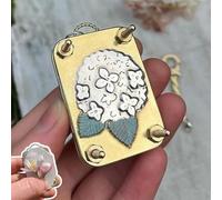 Micro Flower Press Miniature Blossom P-RESS Set DIY Pressed Plant Preservation Art Metal Kit for Art and Craft Lovers Plant Lovers (Hydrangea)