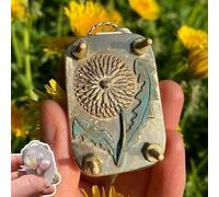 Micro Flower Press Miniature Blossom P-RESS Set DIY Pressed Plant Preservation Art Metal Kit for Art and Craft Lovers Plant Lovers (Dandelion Flower)