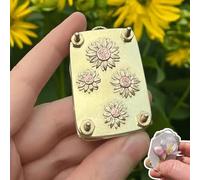 Micro Flower Press Miniature Blossom P-RESS Set DIY Pressed Plant Preservation Art Metal Kit for Art and Craft Lovers Plant Lovers (Sunflower)