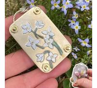 Micro Flower Press Miniature Blossom P-RESS Set DIY Pressed Plant Preservation Art Metal Kit for Art and Craft Lovers Plant Lovers (Blouette)