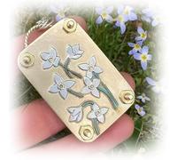 Micro Flower Press,Miniature Flower P-RESS Kit,P-lants Art & Crafts Metal Flowers Pressing,DIY Pressed F-Lower Plant Preservation Kit for Arts and Crafts Lovers,Plant Lover Gifts (Bluet)