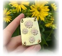 Micro Flower Press,Miniature Flower P-RESS Kit,P-lants Art & Crafts Metal Flowers Pressing,DIY Pressed F-Lower Plant Preservation Kit for Arts and Crafts Lovers,Plant Lover Gifts (Sunflower)