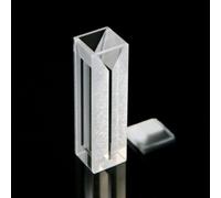 Micro Fluorescence Quartz Cette with PTFE Cover - Open Top Type, 10 mm Light Path, 0.4 mL Volume, 4 Transparent Windows
