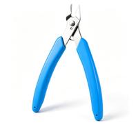 Micro Flush Cutter 5" Precision Wire Cutters with Ultra Sharp Cutting(Blue) | Internal Spring & Soft Rubber Handle Diagonal Flush Cut Pliers For Electronics Model Craft Zip Tie Jewelry & DIY